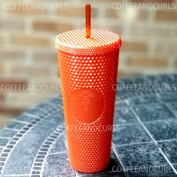 Starbucks Orange Bling Studded Fall 2022 Release Venti NWT - Picture 3 of 9
